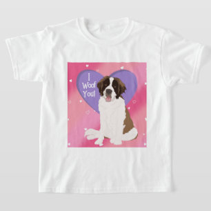 Camiseta Santo Bernard Dia de os namorados XOXO