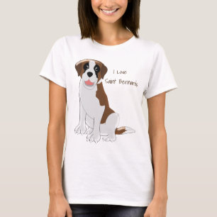 Camiseta Santo Bernard Dog Design Personalizado