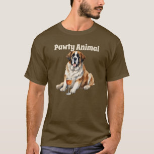 Camiseta Santo Bernard Dog Pawty Animal