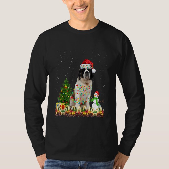 Camiseta Santo Bernard Dog Santa Hate Cachorro De Natal Lev (Frente)