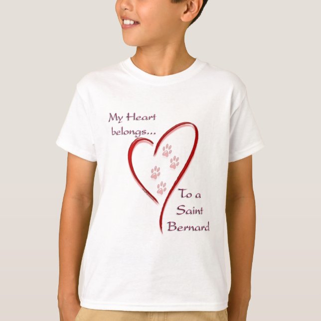 Camiseta Santo Bernard Heart Pertence (Frente)