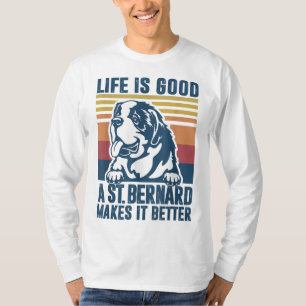 Camiseta Santo Bernard Oferece Para Mulheres Cachorros Cach