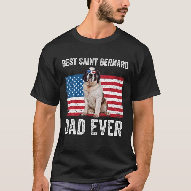 Camiseta Santo Bernard Pai American Flag Rua Bernard Do (Frente)