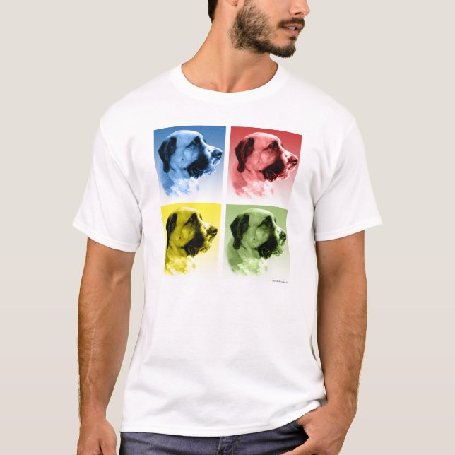 Camiseta Santo Bernard Pop Art (Frente)