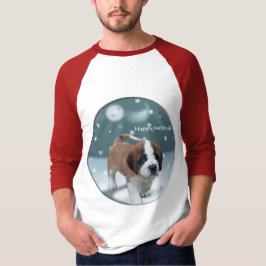 Camiseta Santo Bernard Puppy presentes de Natal