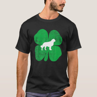 Camiseta Santo Bernard Shamrock Dia de São Patrício irlandê