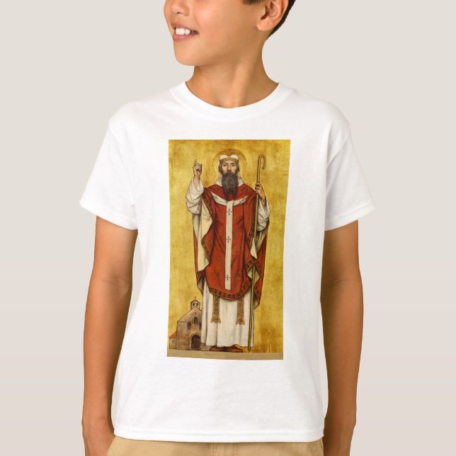 Camiseta Santo Bonifácio de Mainz - Padroeiro dos Educadore (Frente)