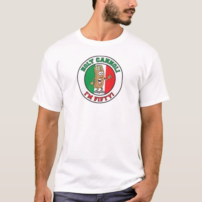 Camiseta Santo Cannoli, tenho 50 T-Shirt (Frente)