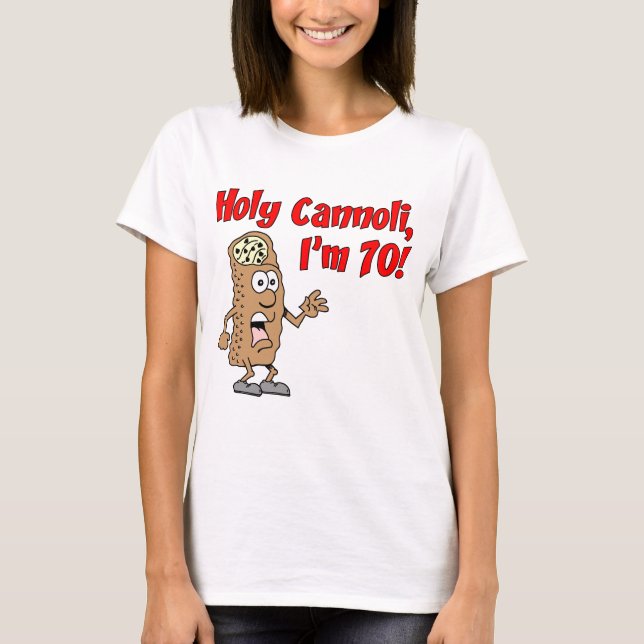Camiseta Santo Cannoli, tenho 70 anos (Frente)