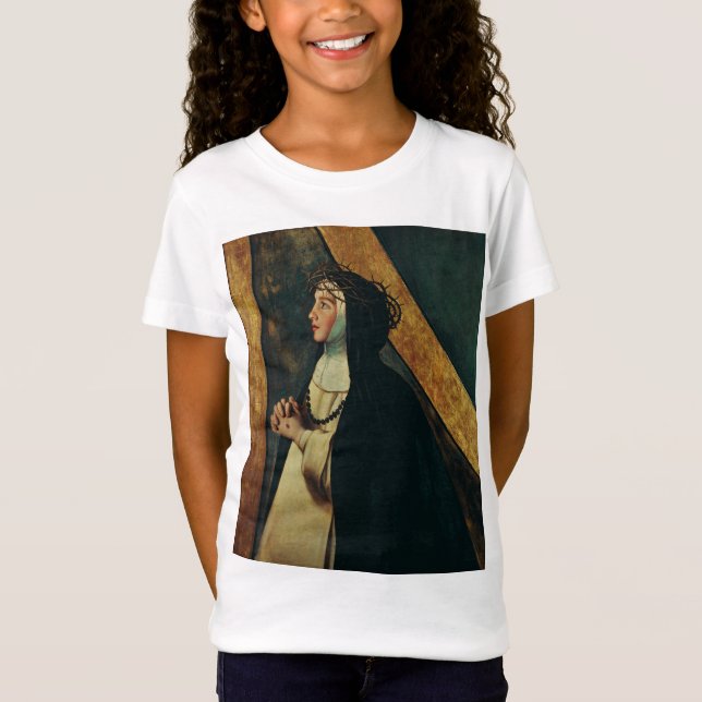 Camiseta Santo Catherine de Siena por Juan Bautista Maino (Frente)