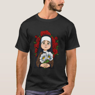 Camiseta Santo Católico St Therese de Lisieux Para Cristão