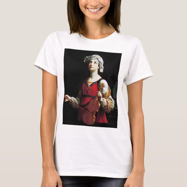 Camiseta Santo Cecilia (Rua. Cecília), Guido Reni (Frente)