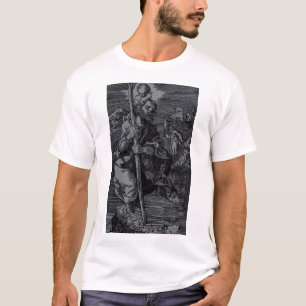 Camiseta Santo Christopher venerado por cristãos