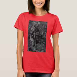 Camiseta Santo Christopher venerado por cristãos