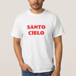 Camiseta Santo Cielo Engraçado Moda Italiana