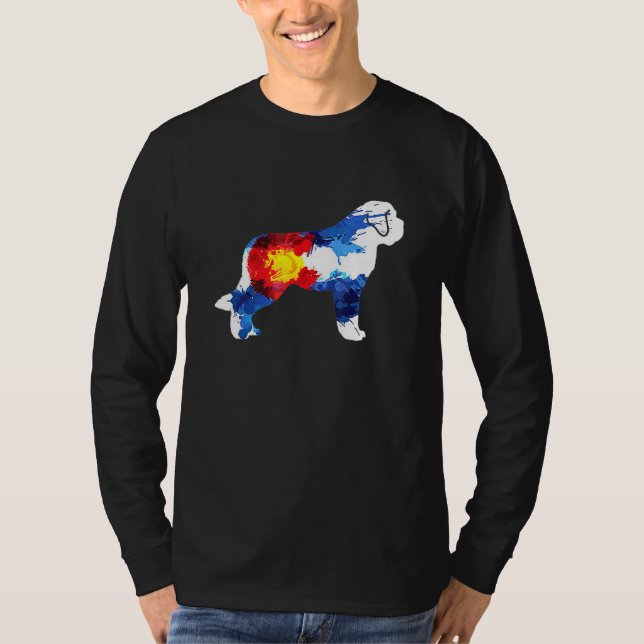 Camiseta Santo Colorado Bernard Dog - Montanha Rocky (Frente)
