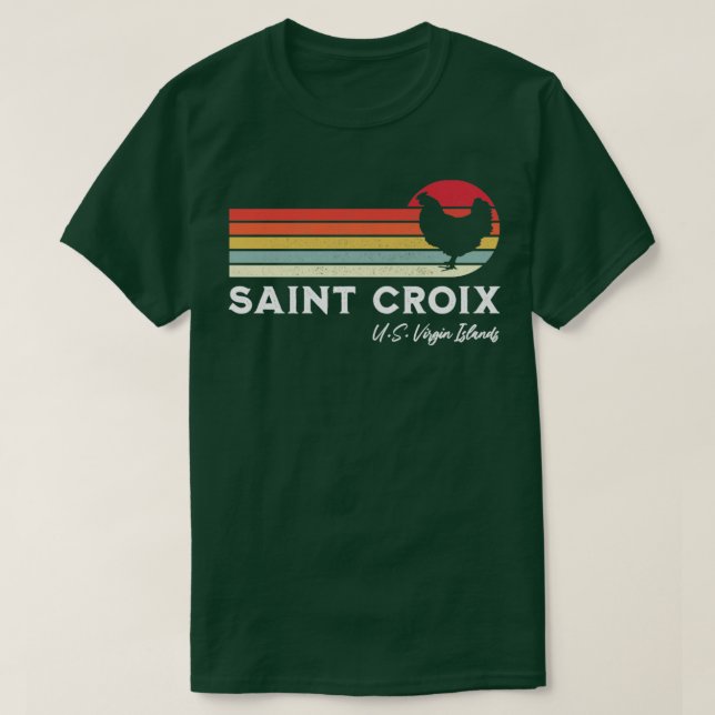 Camiseta Santo Croix Retro Chicken Souvenir (Frente do Design)