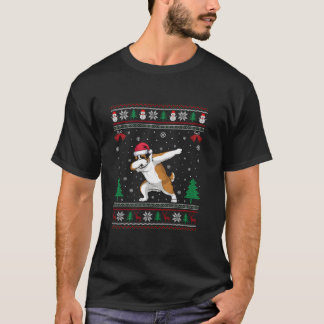 Camiseta Santo de abbing Bernard Dog Santa Hat Boys Girls C