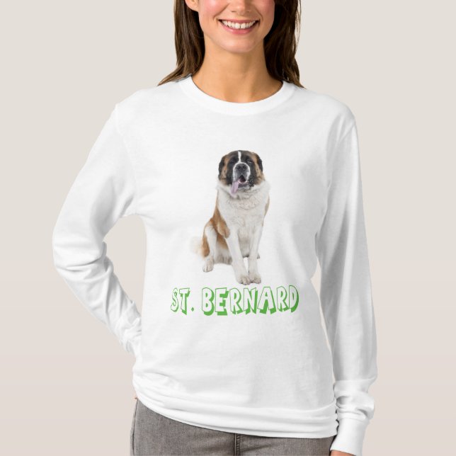 Camiseta Santo De Amor Bernard Puppy Dog T-Shirt (Frente)