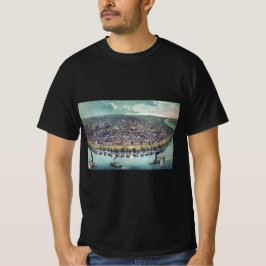 Camiseta Santo de Mapa Antiquado, Rio Louis Missouri