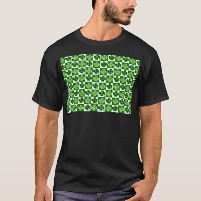 Camiseta Santo de trevas verdes de quatro folhas de Slipper (Frente)