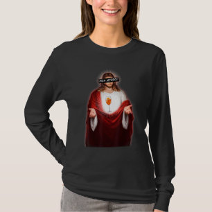 Camiseta Santo Deus Aperoli Segurando um Copo de Vinho