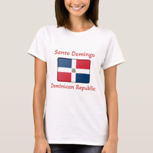 Camiseta Santo Domingo República Dominicana Bandeira