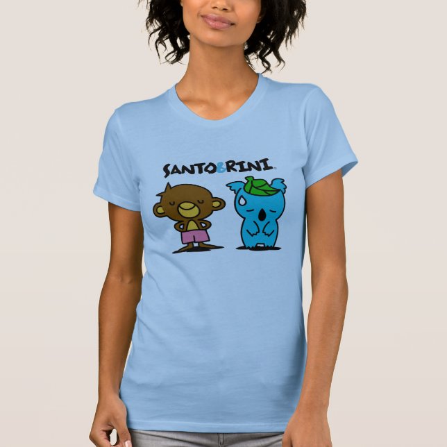 Camiseta Santo e T das mulheres de Rini (Frente)