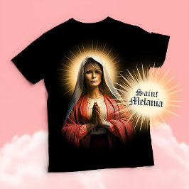 Camiseta Santo Engraçado Melania Prayer