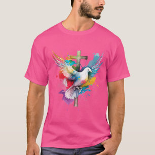 Camiseta Santo Espírito Dove Louva Jesus Pentecostes