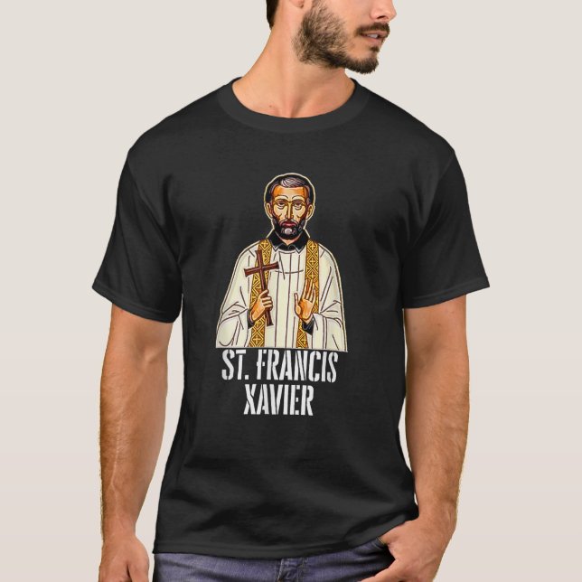 Camiseta Santo Francis Xavier católico (Frente)