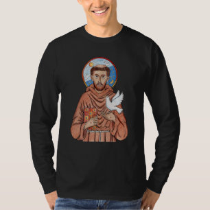 Camiseta Santo Francisco de Assis Padroeiro dos Animais Cat