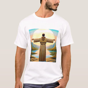 Camiseta Santo Francisco de Assisi como Franciscano Tau 2