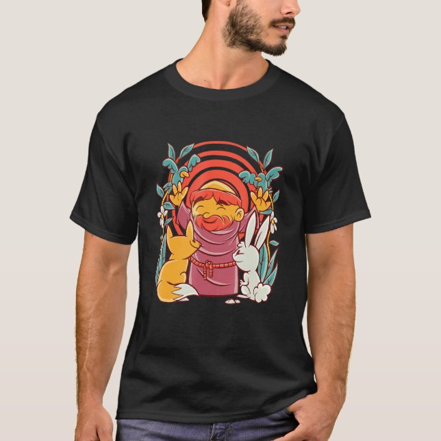 Camiseta Santo Francisco De Assisi, Patrão Santo De Animais (Frente)