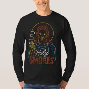 Camiseta Santo Fuma Jesus Engraçado