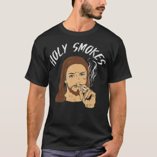 Camiseta Santo Fumaça Funny Jesus Christian