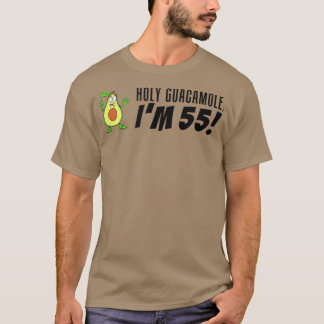 Camiseta Santo Guacamole, tenho 55 Cartoon Avocado Veggie P