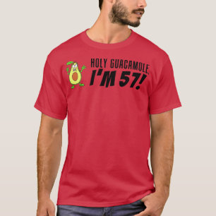 Camiseta Santo Guacamole, tenho 57 Cartoon Avocado Veggie P