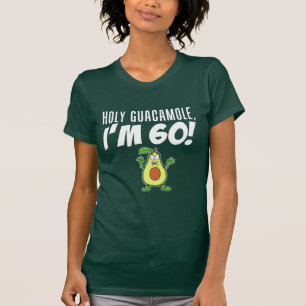 Camiseta Santo Guacamole, tenho 60 Cartoon Avocado (ON DARK
