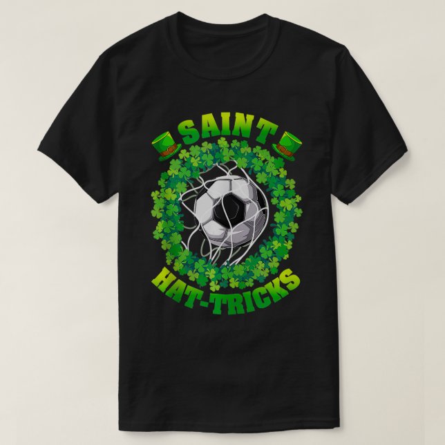 Camiseta Santo HatTrick Ball In Net Shamrocks St Patricks D (Frente do Design)