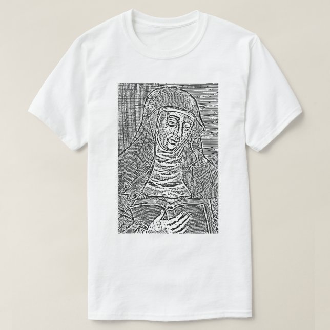 Camiseta Santo Hildegard von Bingen (Frente do Design)