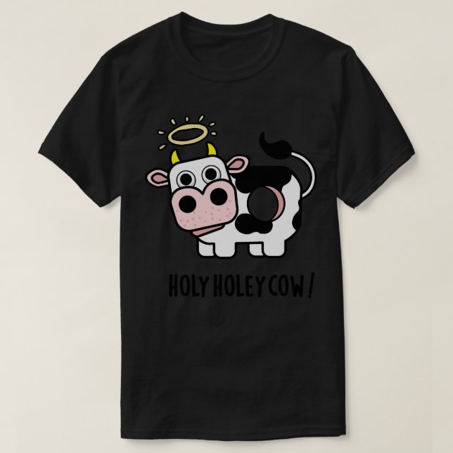 Camiseta Santo Holey Vaca Animal Fofo 1 (Frente do Design)