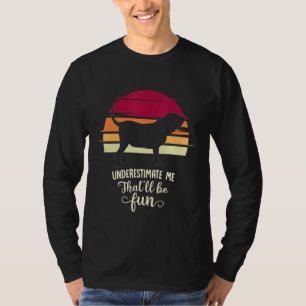 Camiseta Santo Hubert's Dog Bloodhound Retro 2
