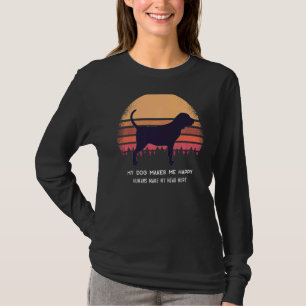 Camiseta Santo Hubert's Dog Bloodhound Retro 4