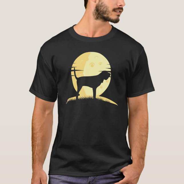 Camiseta Santo Hubert's Dog Bloodhound Retro 8 (Frente)