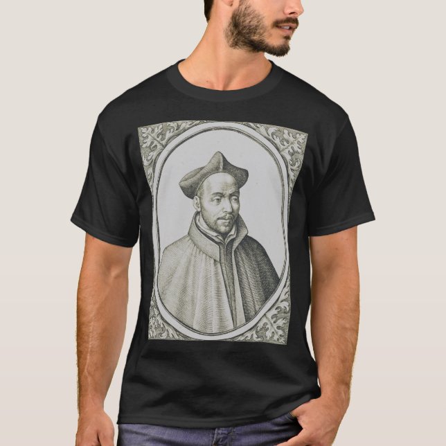 Camiseta Santo Inácio de Loyola Gravura Arte Antiga (Frente)