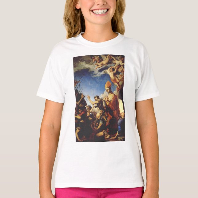 Camiseta Santo Januarius, Bispo de Benevento - Arte Fina (Frente)