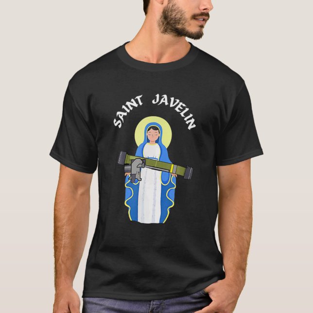 Camiseta Santo Javelin I Stand Com Ucrânia Conde Ucraniano (Frente)