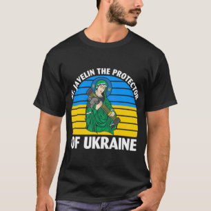 Camiseta Santo Javelin O Protetor da Ucrânia F Ucraniano