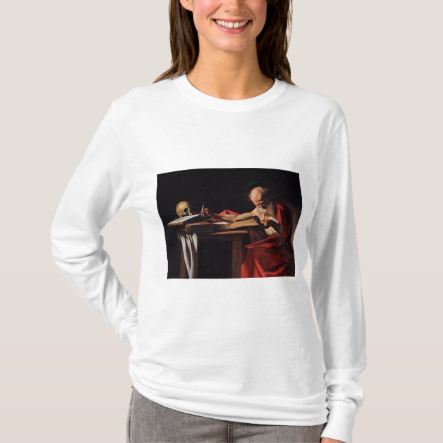 Camiseta Santo Jerome (por Caravaggio) (Frente)